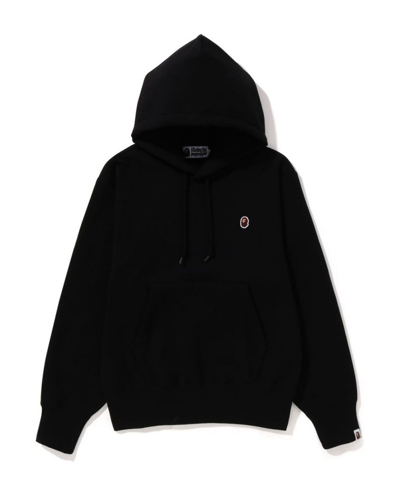 Sweatshirt Bape Ape Head One Point Pullover Hoodie Noir Femme | HPB-67098254